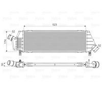 VALEO 818354 Intercooler, échangeur pour NISSAN