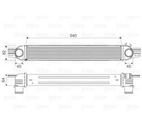 Valeo 818545 Intercooler - échangeur Alimentation d'air