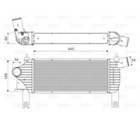 VALEO Refroidisseur d'air de suralimentation 818608 Compatible avec: NISSAN NAVARA NP300, PATHFINDER III