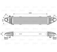 VALEO 818616 Intercooler, échangeur pour MERCEDES-BENZ,MERCEDES-BENZ (BBDC)