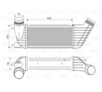 VALEO 818651 Intercooler, échangeur pour CITROËN,FIAT,LANCIA,PEUGEOT