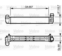 VALEO 818870 Intercooler, échangeur pour RENAULT