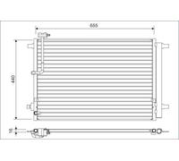 VALEO 822633 Condenseur, climatisation pour AUDI,BENTLEY