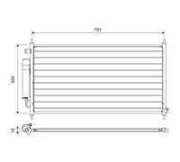 VALEO 822704 Condenseur, climatisation pour HONDA