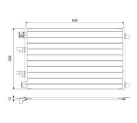 VALEO 822744 Condenseur, climatisation pour NISSAN