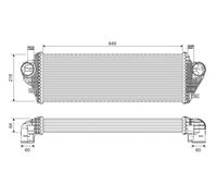 VALEO 822903 Intercooler, échangeur pour JEEP