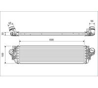 VALEO 822929 Intercooler, échangeur pour FORD
