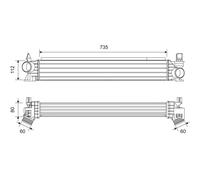 VALEO 822945 Intercooler, échangeur pour CITROËN,FIAT,OPEL,PEUGEOT,VAUXHALL