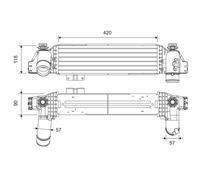 VALEO 822946 Intercooler, échangeur pour KIA