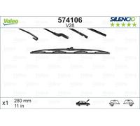 VALEO - Balai d'essuie-glace 574106 - 750 mm (Vendu à l'unité) - Réf. 574106