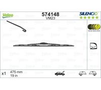 Balai d'essuie-glace VALEO Silencio VM23, 475mm, Avant, 1 Pièce