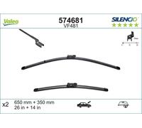 VALEO Balai d'essuie-glace Avant pour FIAT 500X (334) 500L (351, 352)
