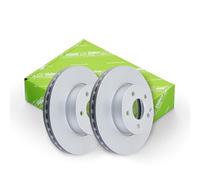 Valeo Boîte de 2 Disques de Frein Revêtus 673168, Essieu Avant