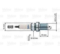 VALEO Bougie d'allumage Bougie 246871 pour FORD Fiesta Mk3 3/5 portes (GFJ)