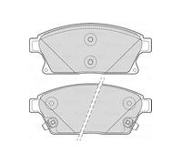 VALEO BRAKE SYSTEMS Plaquettes de frein Set 601705, lot de 4, Position de montage : Essieu avant, Système de freinage : MANDO
