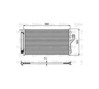 VALEO Condenseur (climatisation) 814485 Compatible avec: HYUNDAI ix35, KIA CARENS IV, SPORTAGE III