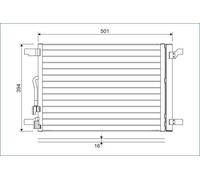 VALEO Condenseur climatisation Condenseur De Clim 814301 pour VW Aluminium