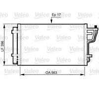 VALEO Condenseur climatisation Condenseur De Clim 814351 pour HYUNDAI i30 (FD)