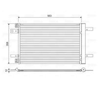 VALEO Condenseur climatisation Condenseur De Clim 822550 pour FIAT E-Ulysse Bus