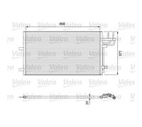 VALEO Condenseur Climatisation Pour Ford Focus II DA_ HCP DP VW Scirocco 137 138