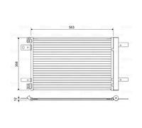 Condenseur, climatisation VALEO 822550