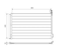 VALEO Condenseur de climatisation 822756