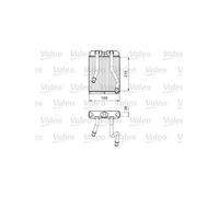 VALEO Échangeur de chaleur, chauffage intérieur 811532 Compatible avec: AUDI Q7, PORSCHE CAYENNE, VW AMAROK, TOUAREG, TOUAREG