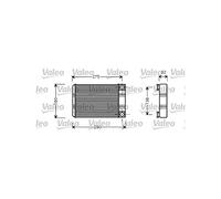 VALEO Échangeur de chaleur, chauffage intérieur 812321 Compatible avec: MERCEDES-BENZ C-CLASS, C-CLASS Coupe, C-CLASS T-Model, CLC-CLASS, CLK, CLK Cabriolet, SL, SLR