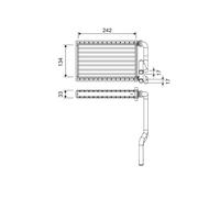 VALEO Échangeur De Chaleur Intérieur Pour Honda Civic VIII Hatchback 1.8 1.4