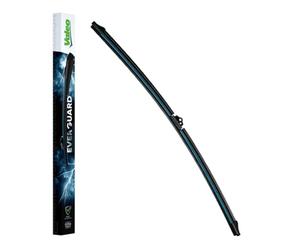 VALEO EVERGUARD - VSF60 - Balai d'Essuie-glace Premium Plat 600 mm Une durée de vie prolongée X2 avec la lame en Silicone Avant (Lot de 1 Essuie-glace) - 566011