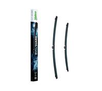 VALEO EVERGUARD - VSK1 - Un Kit de 2 Balais d'Essuie-glace Premium Plats 600 mm / 400 mm En Silicone Avec Une Durée De Vie Prolongée X2 - Avant - Lot de 2 Balais - 566017