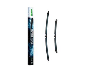 VALEO EVERGUARD - VSK13 - Un Kit de 2 Balais d'Essuie-glace Plats Premium En Silicone Avec Une Durée De Vie Prolongée X2 600mm/380mm - Avant - Lot de 2 balais d'essuie-glace - 566029