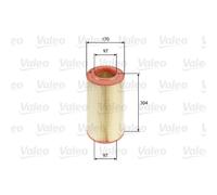 VALEO Filtre à Air Cartouche Filtrante pour Fiat Ducato Boîte 130 Multijet 2.3 D