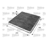 VALEO Filtre D'Habitacle à Charbon Activé pour Toyota Yaris SCP1_ NLP1_ NCP1_