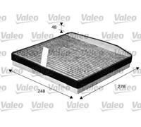 VALEO Filtre D'Habitacle à Charbon Activé pour Volvo XC90 I '275 V70 II Sw