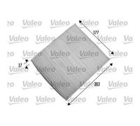 VALEO Filtre D'Habitacle de Particule pour Fiat 500 C 312_ Ford Ka RU8 Y 840A