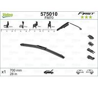 VALEO FIRST Balai d'essuie-glace pour VW Golf Plus / Crossgolf (5M1, 521) 700mm