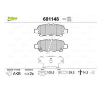 VALEO Garnitures de Freins Arrière pour Nissan Juke Pulsar Hayon Infiniti Q50 Ex