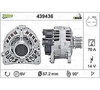 VALEO Générateur 439436 Compatible avec: AUDI A2, A3, A3, A3 Cabriolet, A3 Sportback, A4 B5, A4 B5 Avant, TT, TT Roadster, SEAT ALHAMBRA, AROSA, CORDOBA, CORDOBA, CORDOBA Vario, IBIZA II, IBIZA III