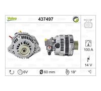 VALEO Générateur Alternateur 100A 14V pour Honda Civic VII Hatchback