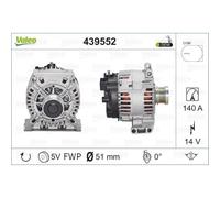 VALEO Générateur Alternateur 140A 14V Pour Mercedes-Benz B-Class A-Class