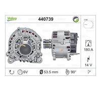 VALEO Générateur Alternateur 180A 14V Pour Seat Leon Passat Variant Golf VII