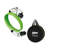 VALEO Ineez - 652100 - Câble de Charge pour véhicules électriques ou Hybrides Rechargeables avec Sac de Transport - Type 2 vers Type 1-3,7 KW - 5 mètres