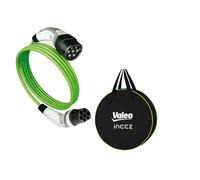 Valeo Ineez - 652104 - Câble de Recharge Véhicules Électriques ou Hybrides | avec Sac de Transport - Type 2 vers Type 2 - 11 kW - 5 Mètres
