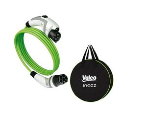 VALEO Ineez - 652106 - Câble de Charge pour véhicules électriques ou Hybrides Rechargeables avec Sac de Transport - Type 2 vers Type 1-3,7 KW - 10 mètres