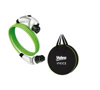 Valeo Ineez - 652107 - Câble de Charge pour véhicules électriques ou Hybrides Rechargeables avec Sac de Transport - Type 2 vers Type 1-7,4 KW - 10 mètres