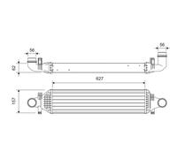 VALEO Intercooler Pour Mercedes-Benz B-Class W246 W242 A-Class W176