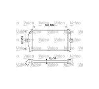 Echangeur, intercooler - VALEO - 817924 - RAS RENA Laguna(98>00)1.9dCi,1.9dTi