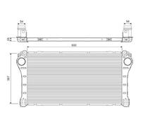 Valeo Intercooler, Refroidissement du Moteur 818375 | Compatible avec: TOYOTA AURIS, COROLLA Stufenheck