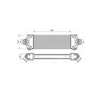 VALEO – Échangeur d'air de suralimentation 818550 – Compatible Ford Transit